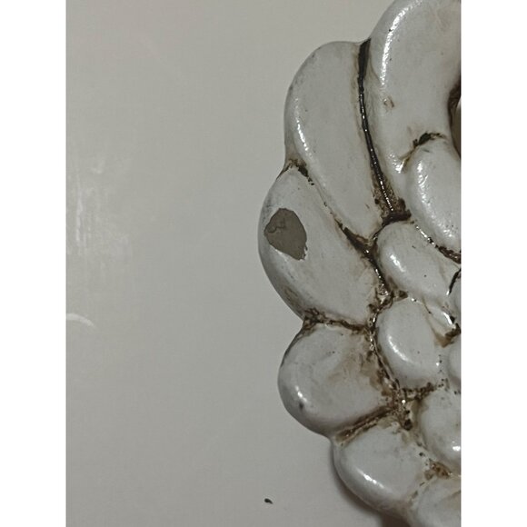 2 Homco  Angel Candleholders Red & Blue Dresses, Gold Crowns with Jewels 60-70's - Picture 11 of 11